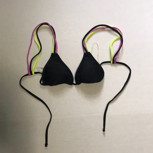 Forever 21 neon strap bikini top